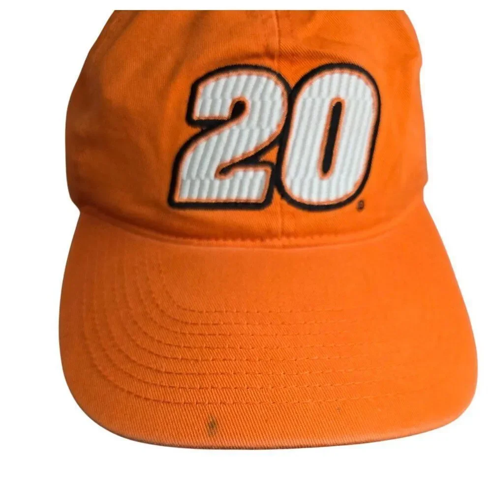 Tony Stewart Orange Chase Authentics Adjustable Cap With #20 Embroidery Nascar